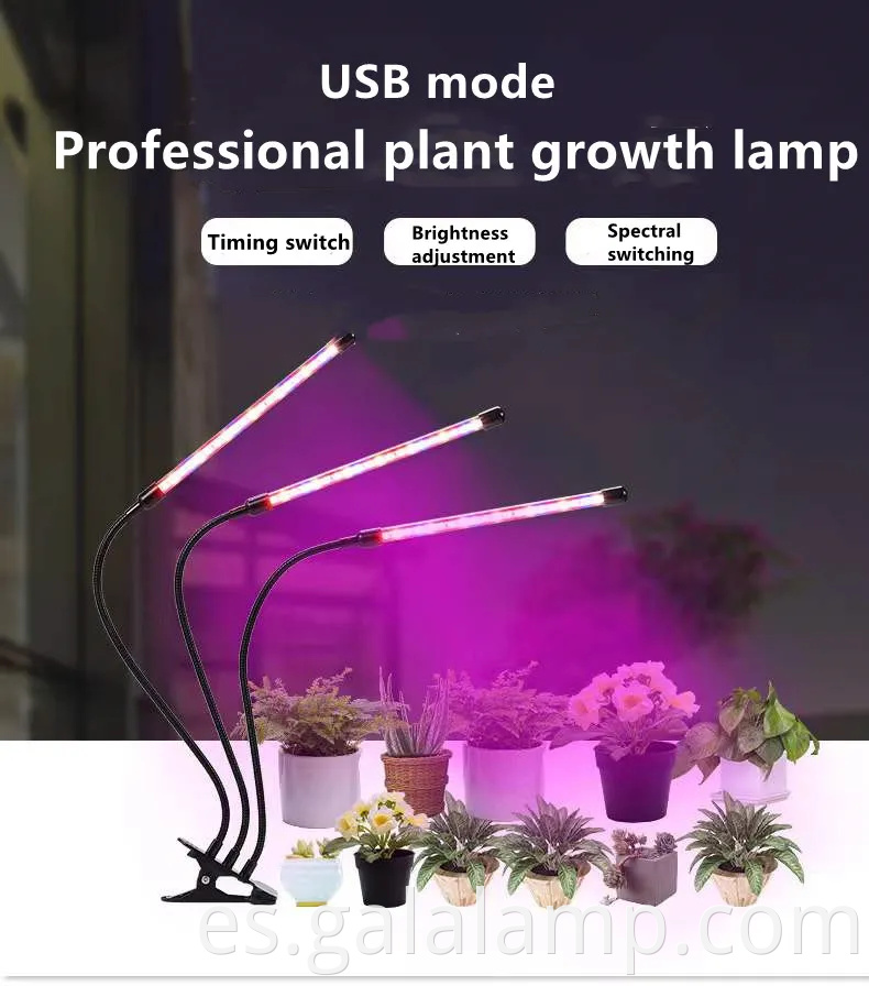 Luz de cultivo LED de espectro completo avanzado con temporizador y atenuación